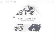 Tablet Screenshot of lastlightart.com